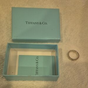 Tiffany & Co. Silver Ring with Blue Box